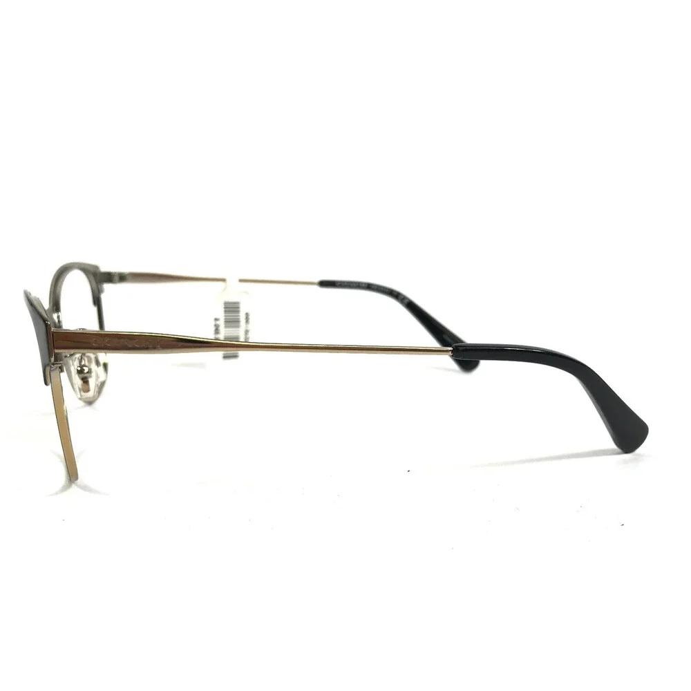 Coach Eyeglasses Frame HC5111 9346SB Light Gold Black Cat Eye Full Rim 53-17-140